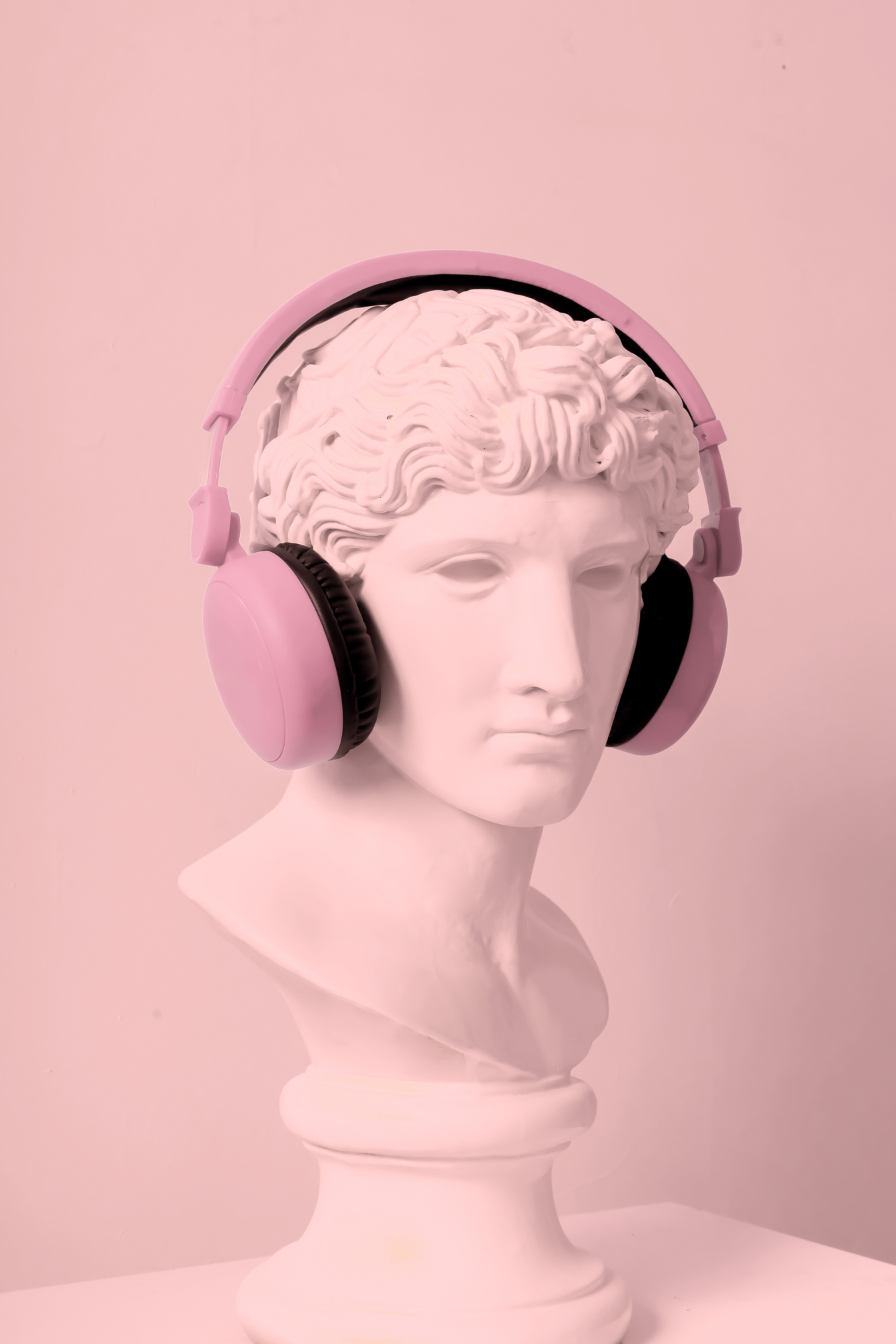 Headphones Around Sculpture